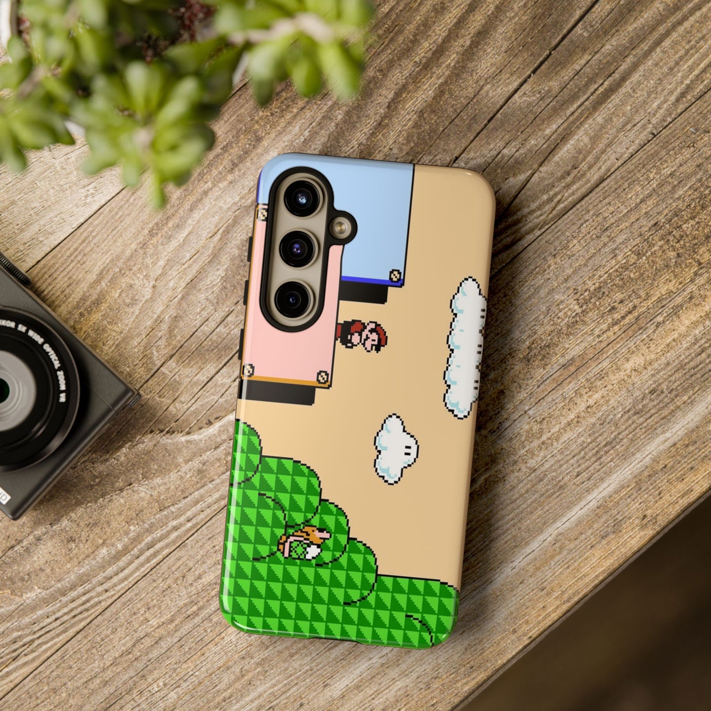 Retro Mario Hard Phone Case | For iPhone, Samsung, Google Pixel