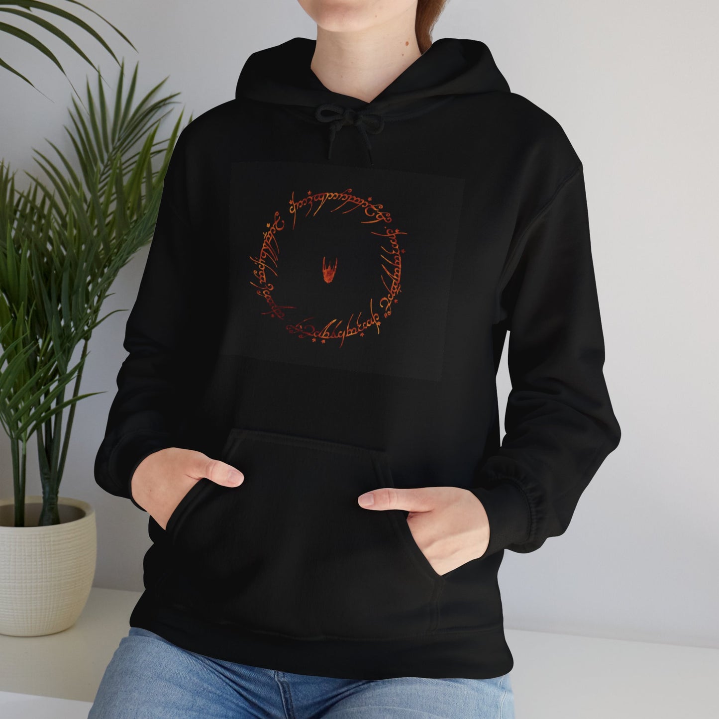 Unisex Hoodie | The Lord of The Rings Inscription | The Ring of Power | Dark Speech