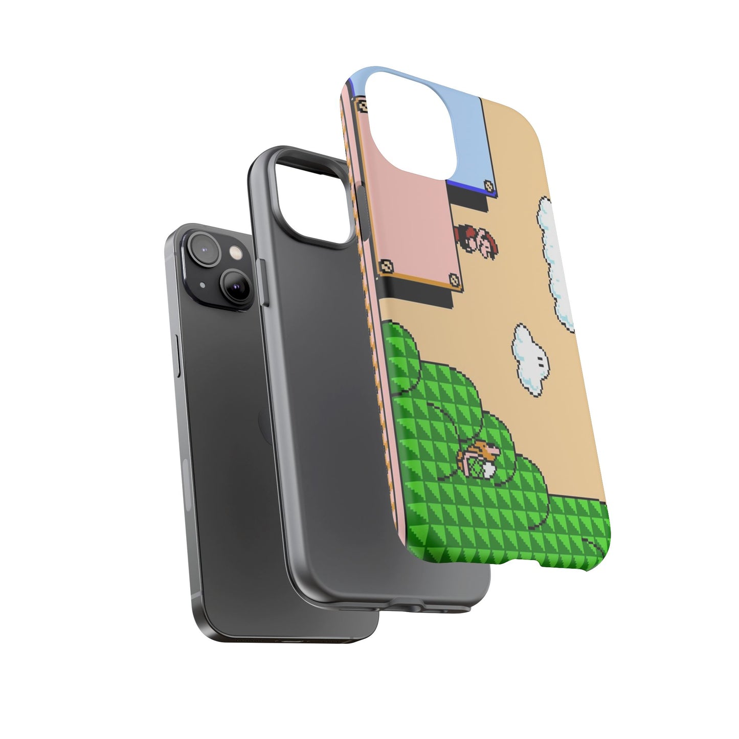 Retro Mario Hard Phone Case | For iPhone, Samsung, Google Pixel