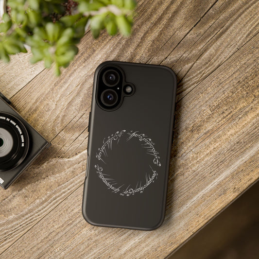 LOTR Tough Cases | For iPhone, Samsung, Google Pixel | Great Ring of Power inscription | Black Speech