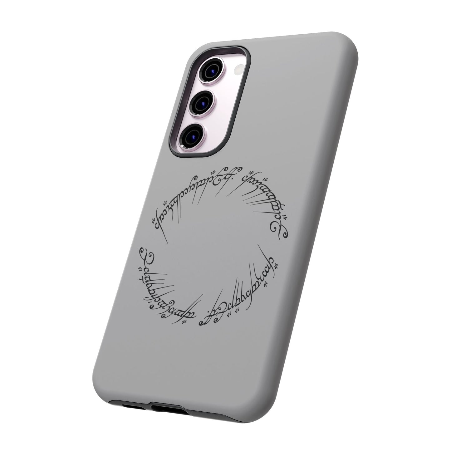 Copy of iPhone 15 LOTR Tough Case | Great Ring of Power inscription | Black Speech