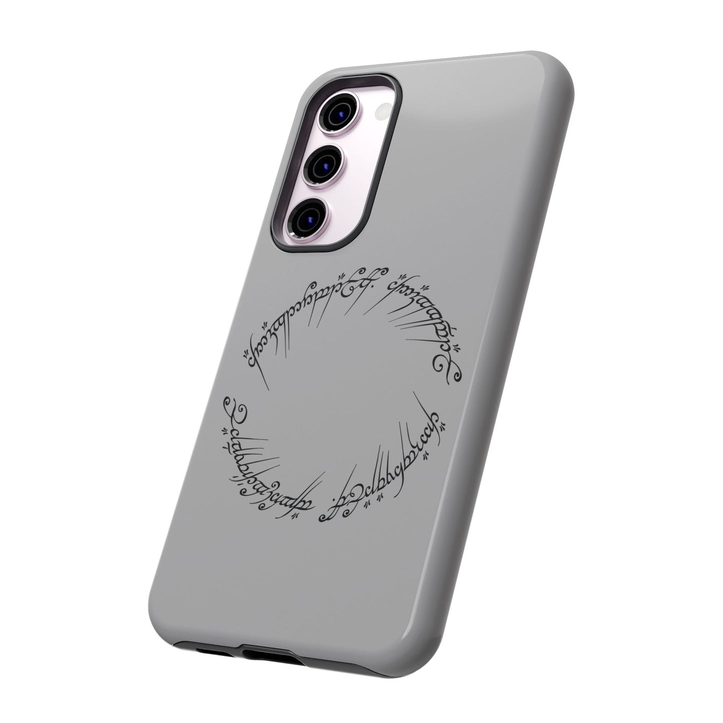 Copy of iPhone 15 LOTR Tough Case | Great Ring of Power inscription | Black Speech